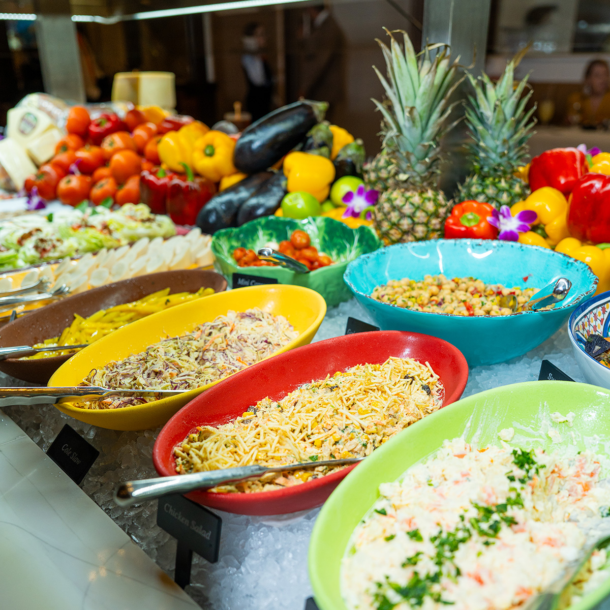 Gourmet table at Brazilian Steakhouse in Deerfiel Beach